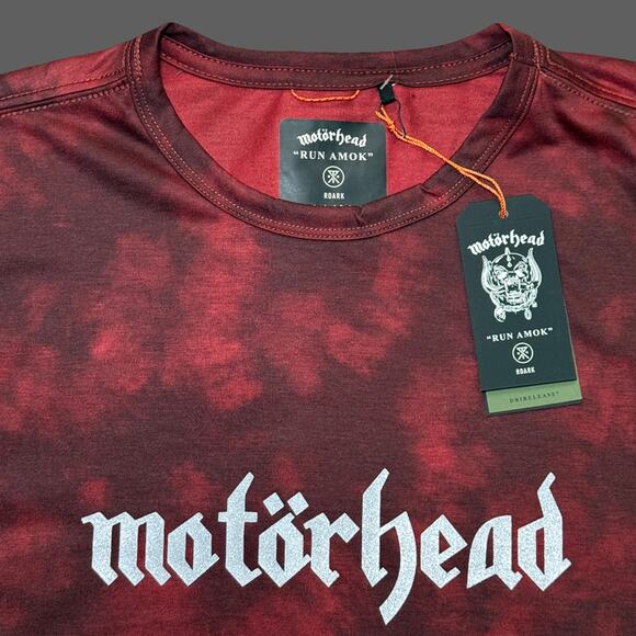 Roark Motorhead Mathis Core Active Tee Red Black Size S NWT $75 MSRP - Picture 3 of 11